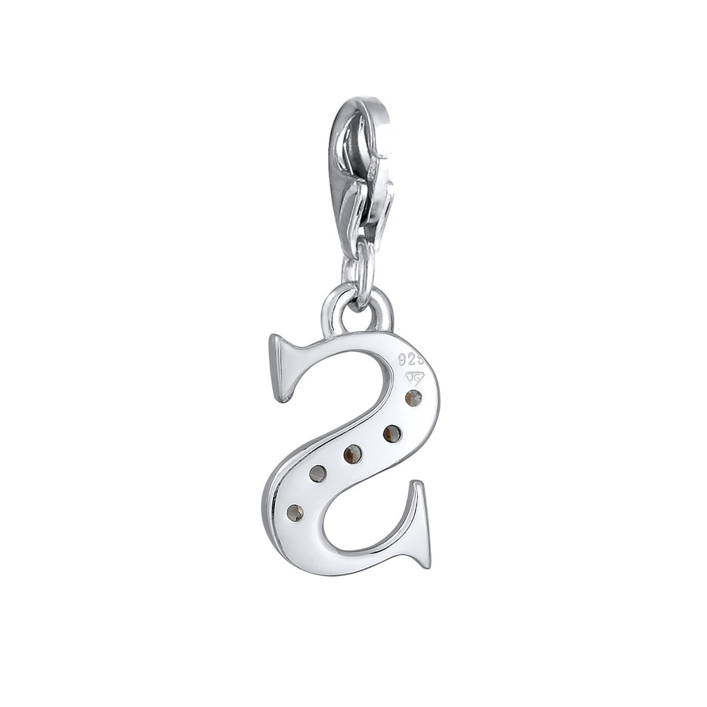 Nenalina Nenalina Amulette Charm lettre Pendentif individuel et personnalisé en argent 925 Pendentif