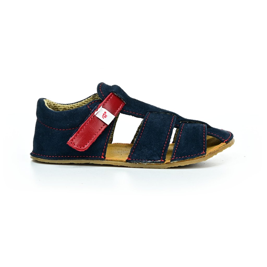 Ef Sam Granat Navy/Red Barfußsandalen
