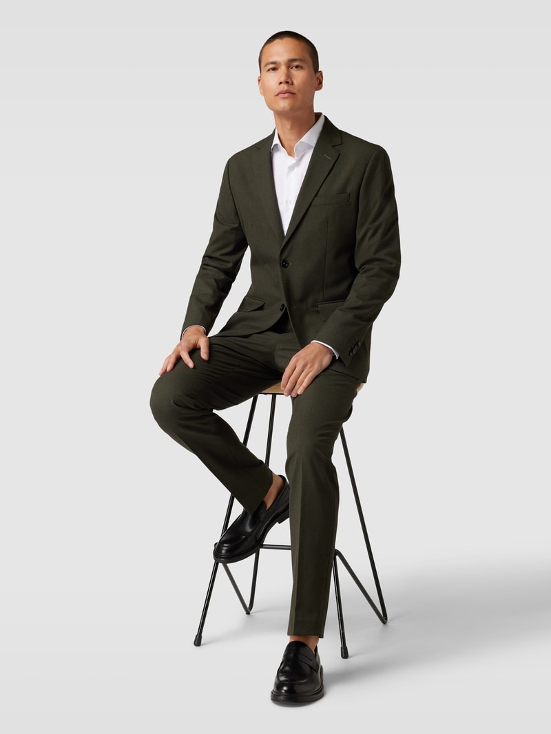 Sakko mit Allover-Muster Modell 'brasilia' in khaki