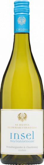 2022 Insel Mariannenaue Chardonnay & Weissburgunder trocken Bio - Weingut Schloss Reinhartshausen