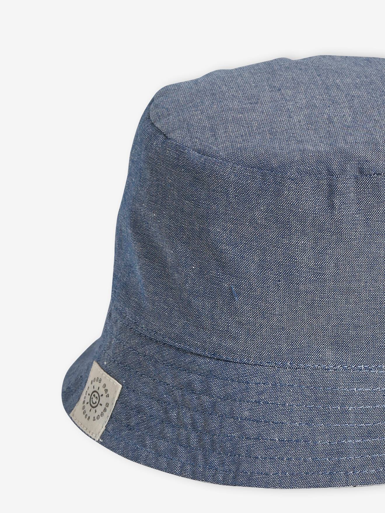 Vertbaudet Wendbarer Jungen Baby Sonnenhut - wollweiß