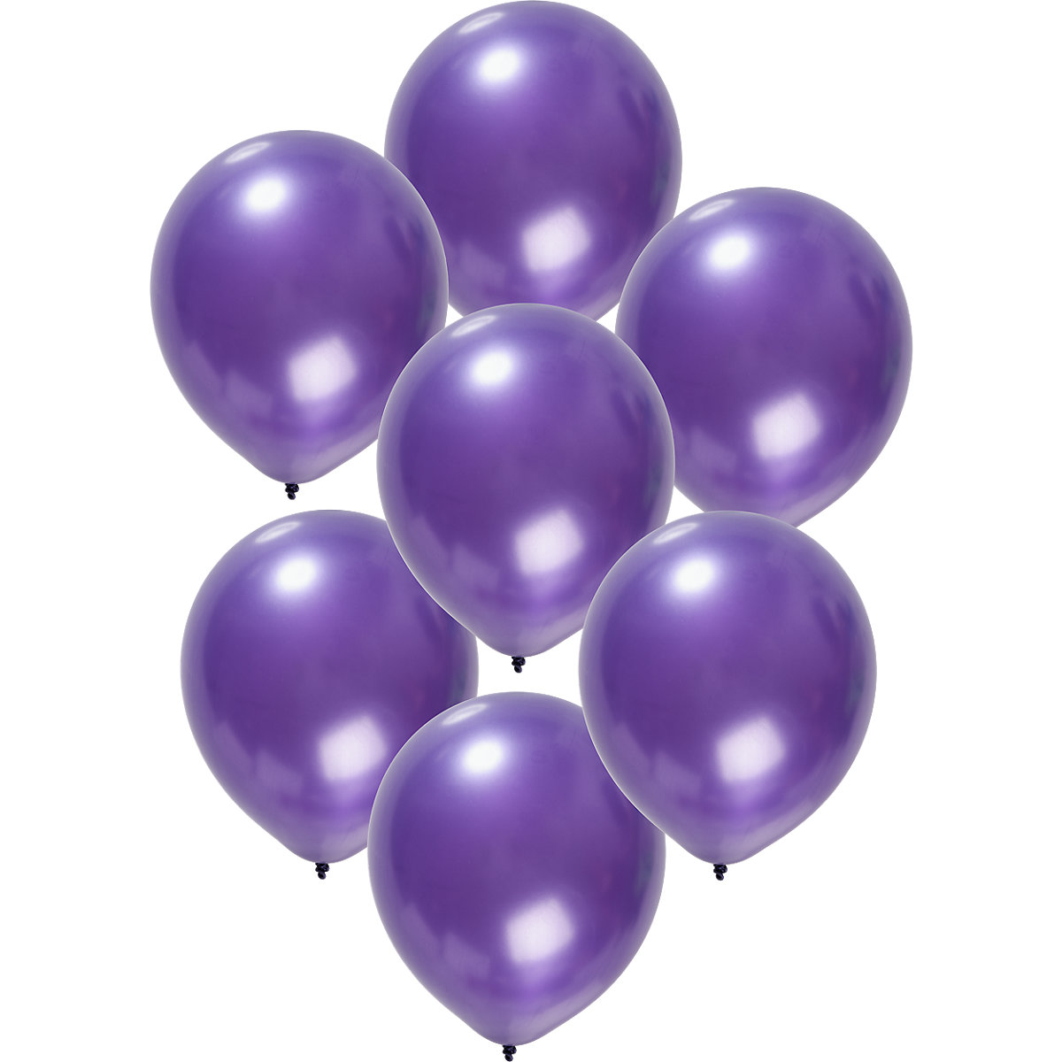 Luftballons metallic lila 30 cm, 50 Stück