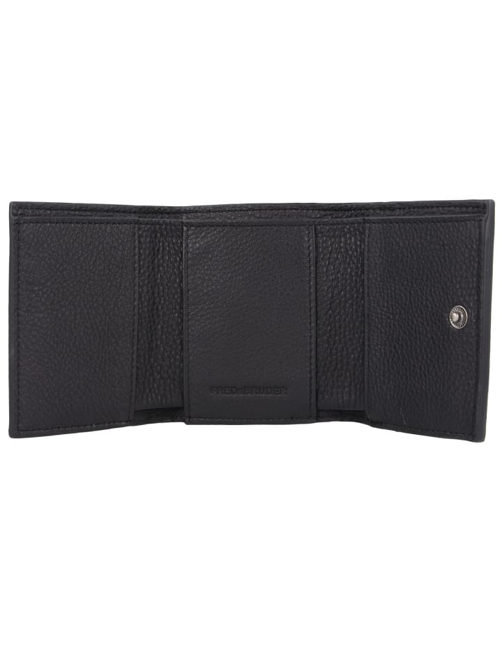 FREDs BRUDER Bobonia Geldbörse Leder 10.5 cm in black günstig kaufen onesize