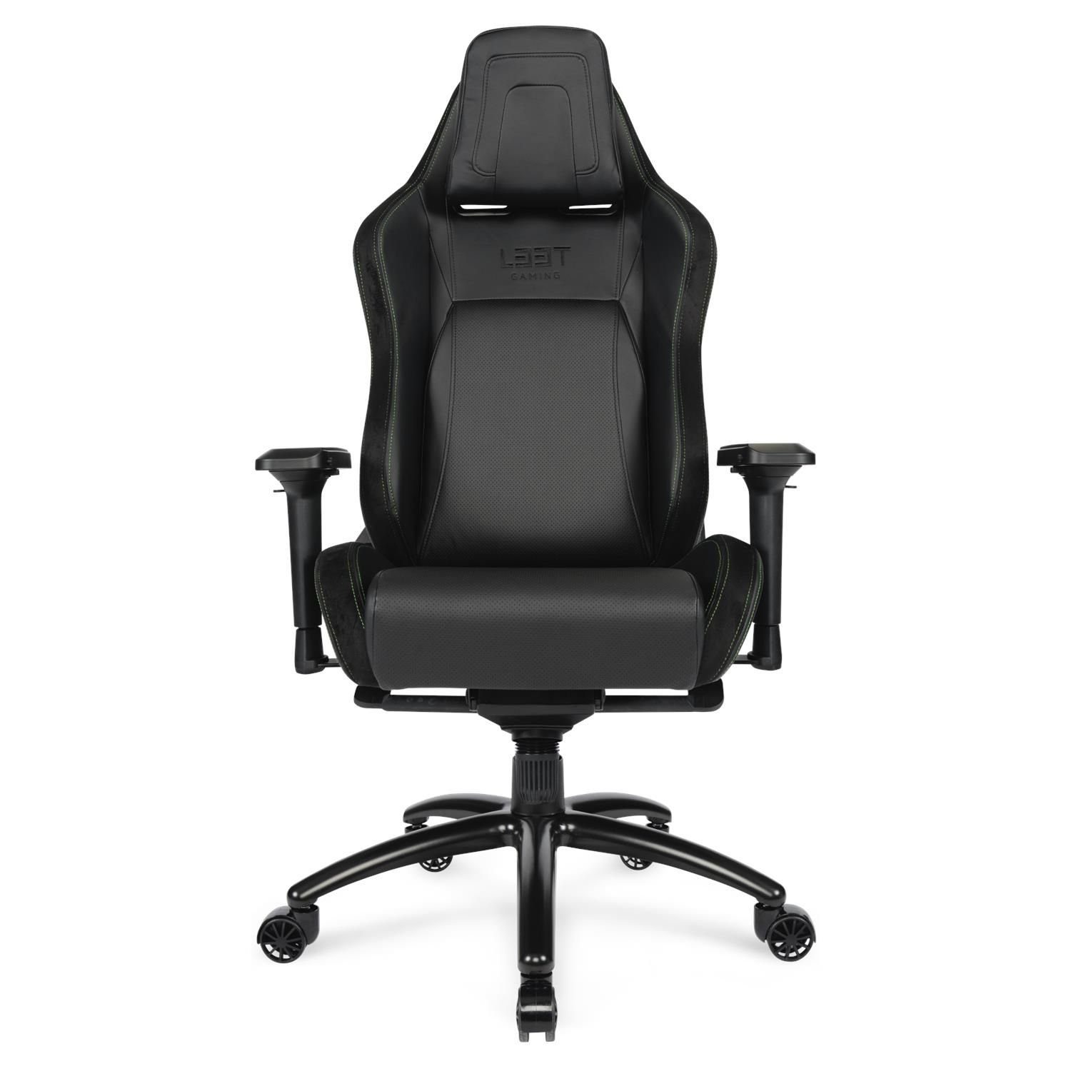 L33T Gaming-Stuhl E-Sport Pro Comfort Gaming Bürostuhl Racing Stuhl (kein Set), neigbar, höhenverstellbar, belastbar bis 145kg
