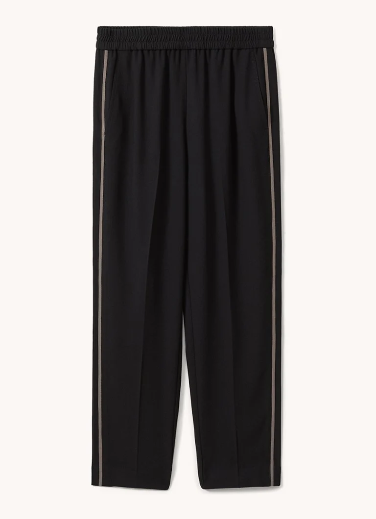 Reiss Remi high waist straight fit track pants with side pockets