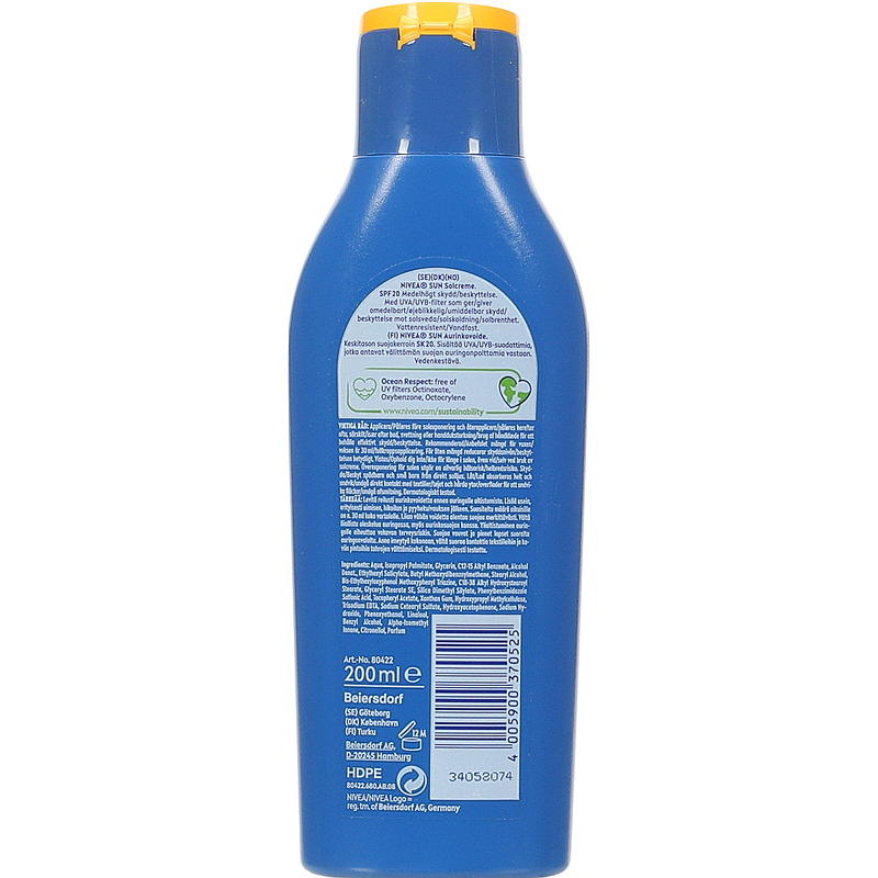 Nivea Nivea Sun SPF20 200 ml lotion