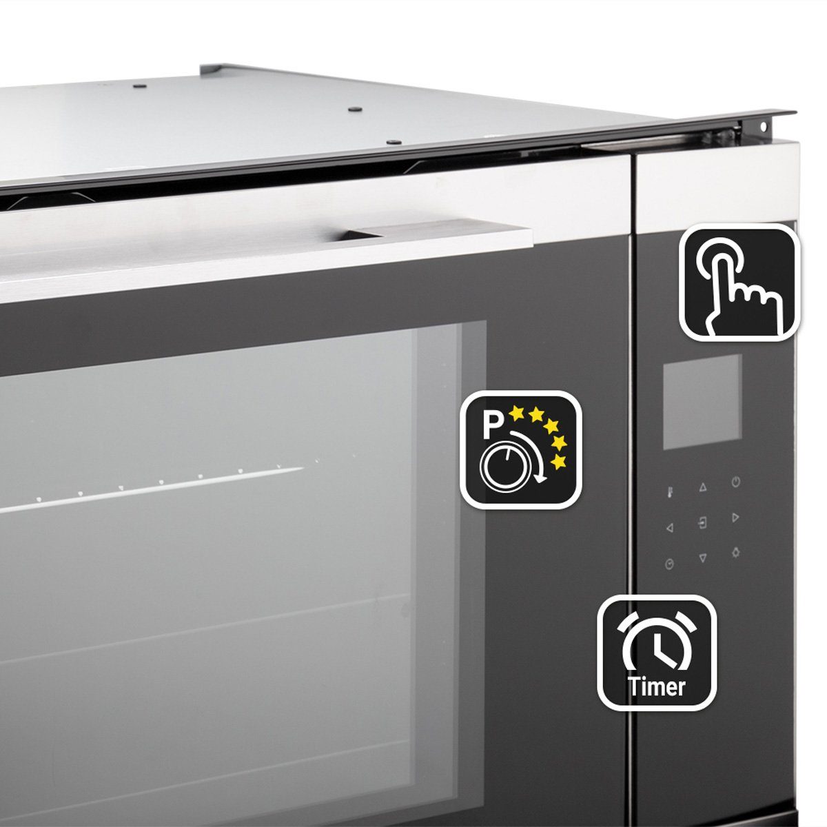 KKT KOLBE Einbaubackofen Backofen Elektroherd EB9105ED, DampfClean, 90cm / 96 l / TouchSelect / Drehspieß / Teleskopauszüge / ComfortClean