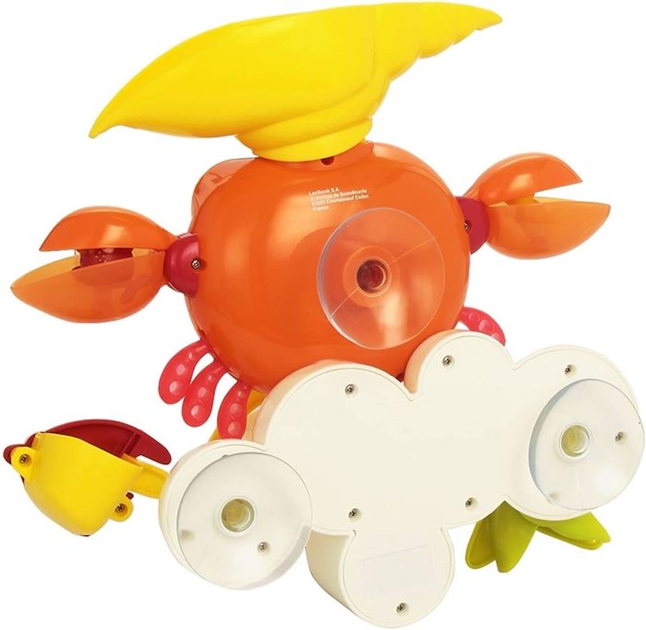 Jeu de Bain avec de nombreuses activités en forme de CRABE noir