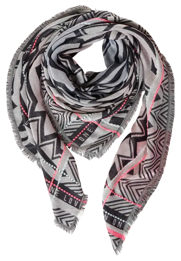 Street One Jacquard Ikatprint Halstuch