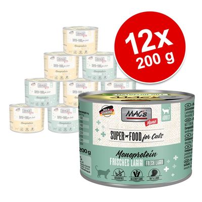 Sparpaket MAC´s Cat Mono Sensitive 12 x 200 g