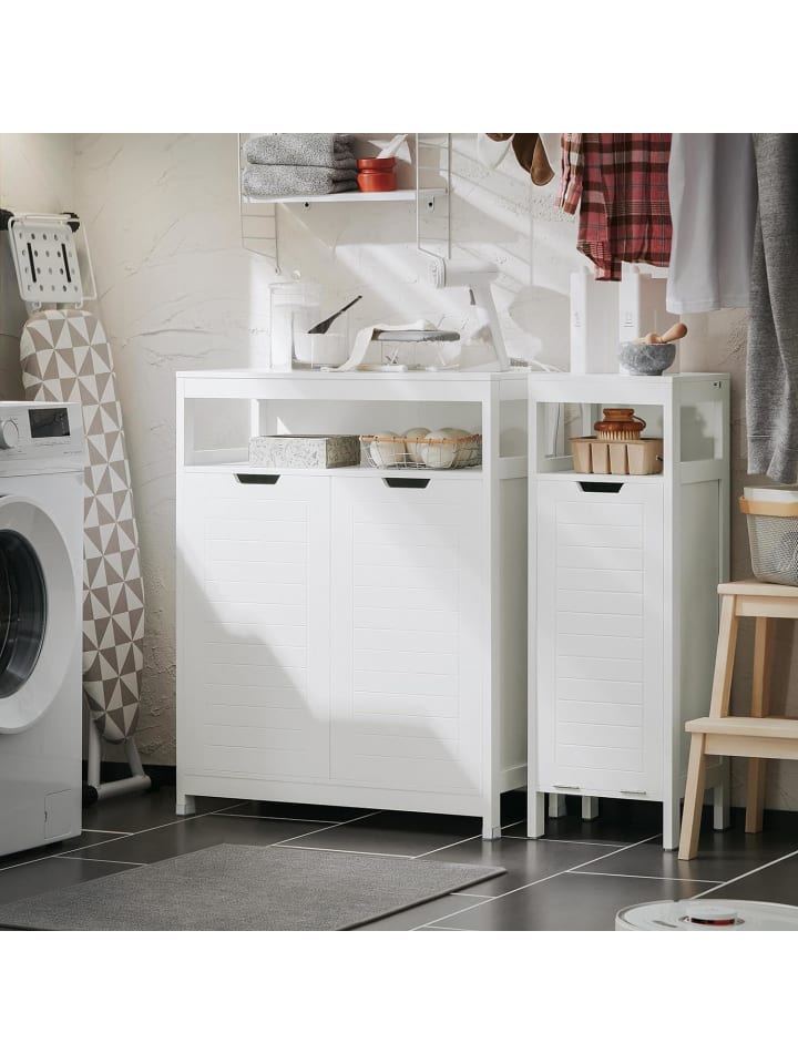 SoBuy Badkommode in Weiß - (B)70 x (H)90 x (T)35cm günstig kaufen onesize