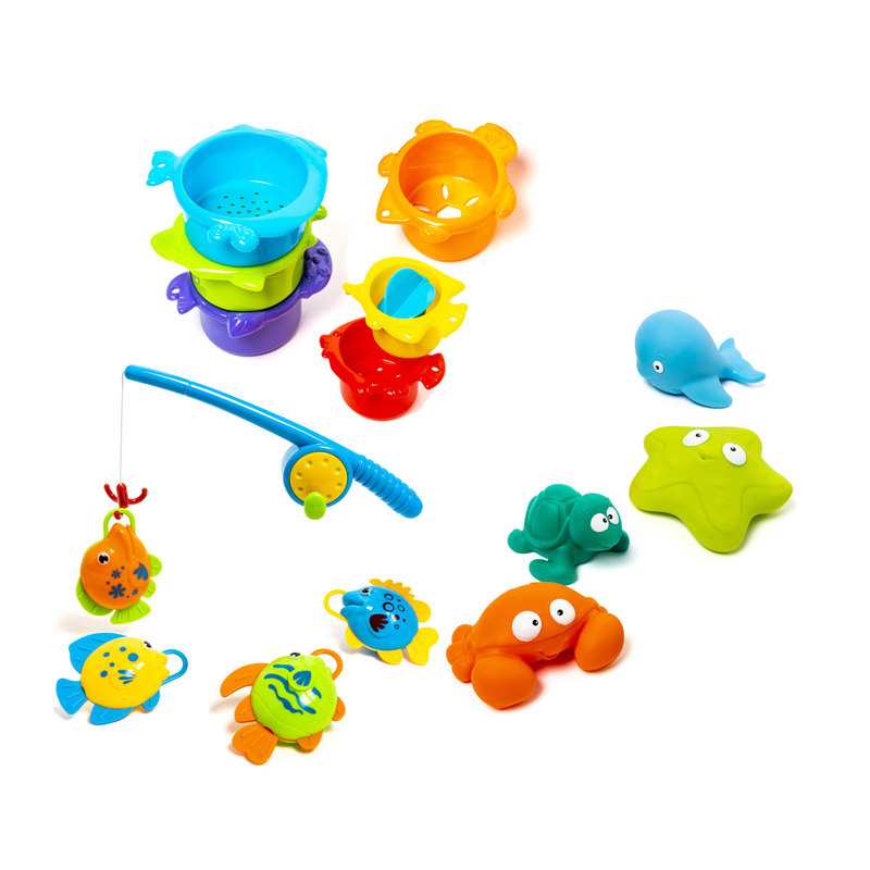 Box jouets de bain 15 pièces Oxybul