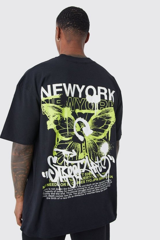 Oversize T-Shirt mit New York Print