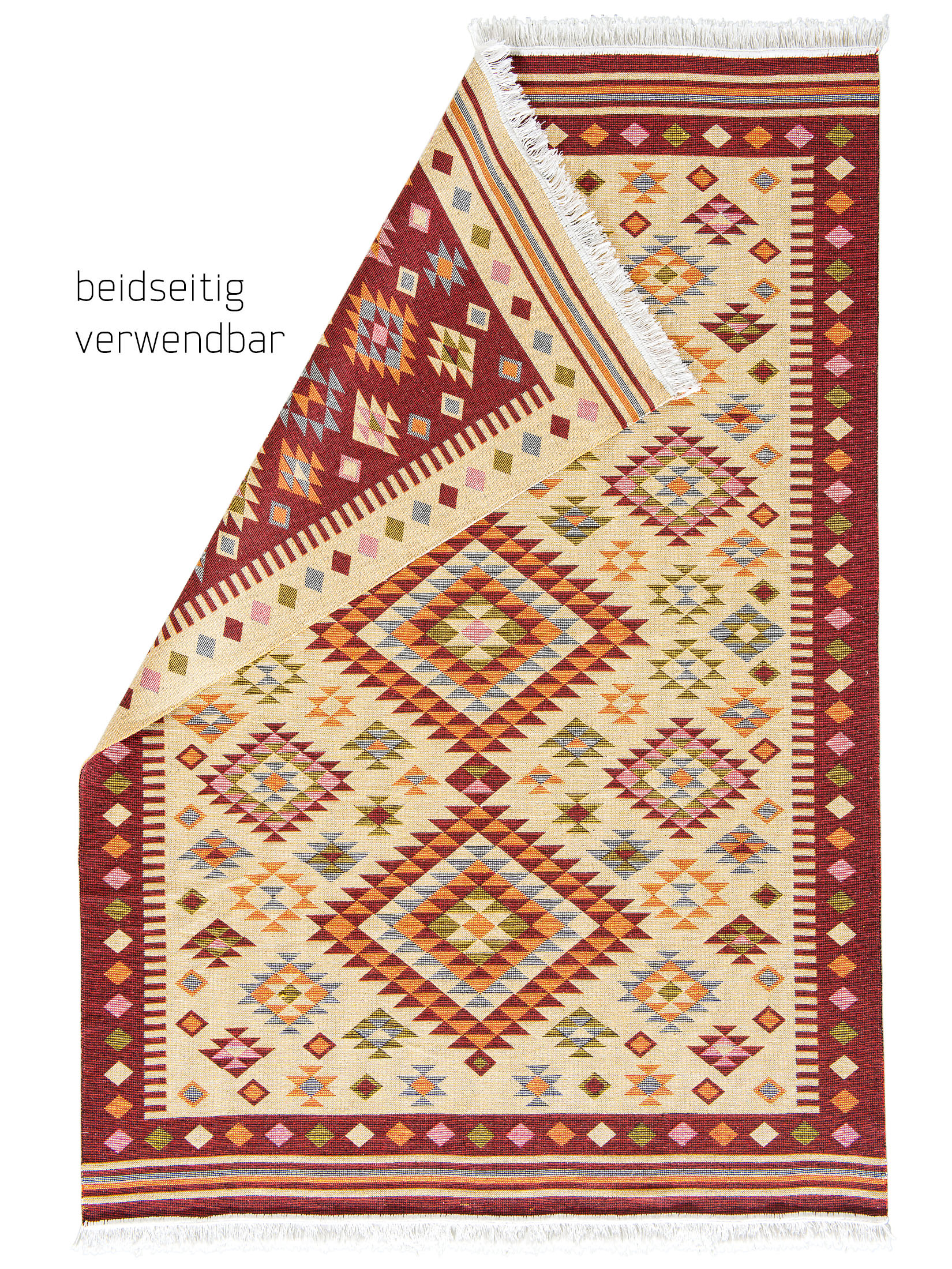 Loreto Orient-Teppich, Dunkelrot