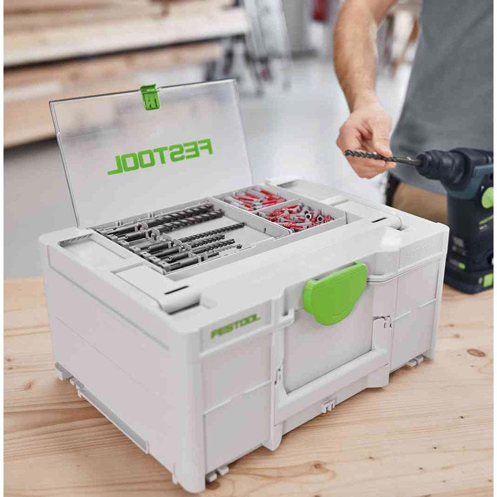 FESTOOL Systainer3 SYS 3 médio 237 mm x 396 mm com tampa de armazenamento 577348