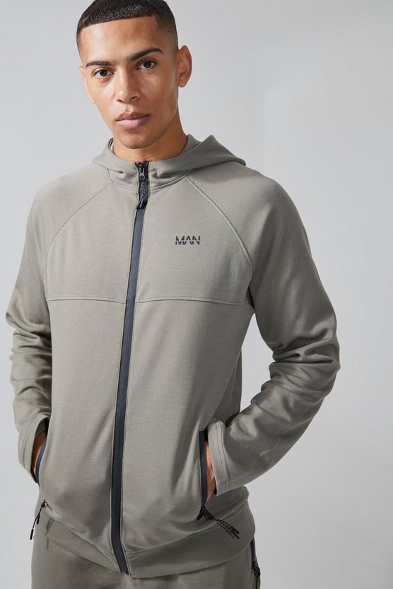 Man Active Hoodie mit Reißverschluss