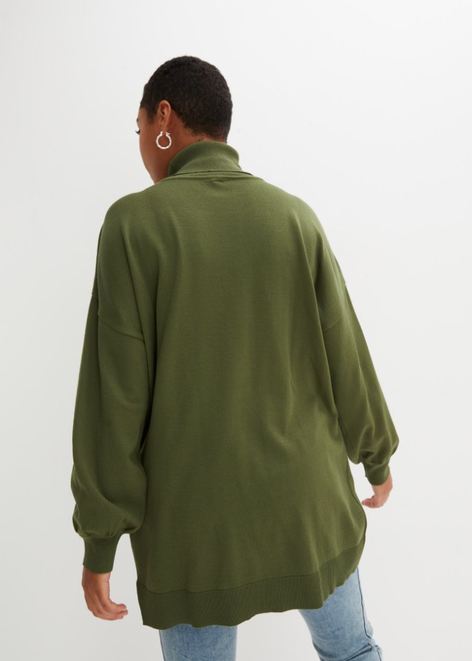 Langer Rollkragenpullover