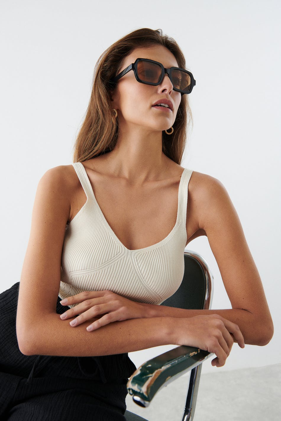 Haley knitted singlet