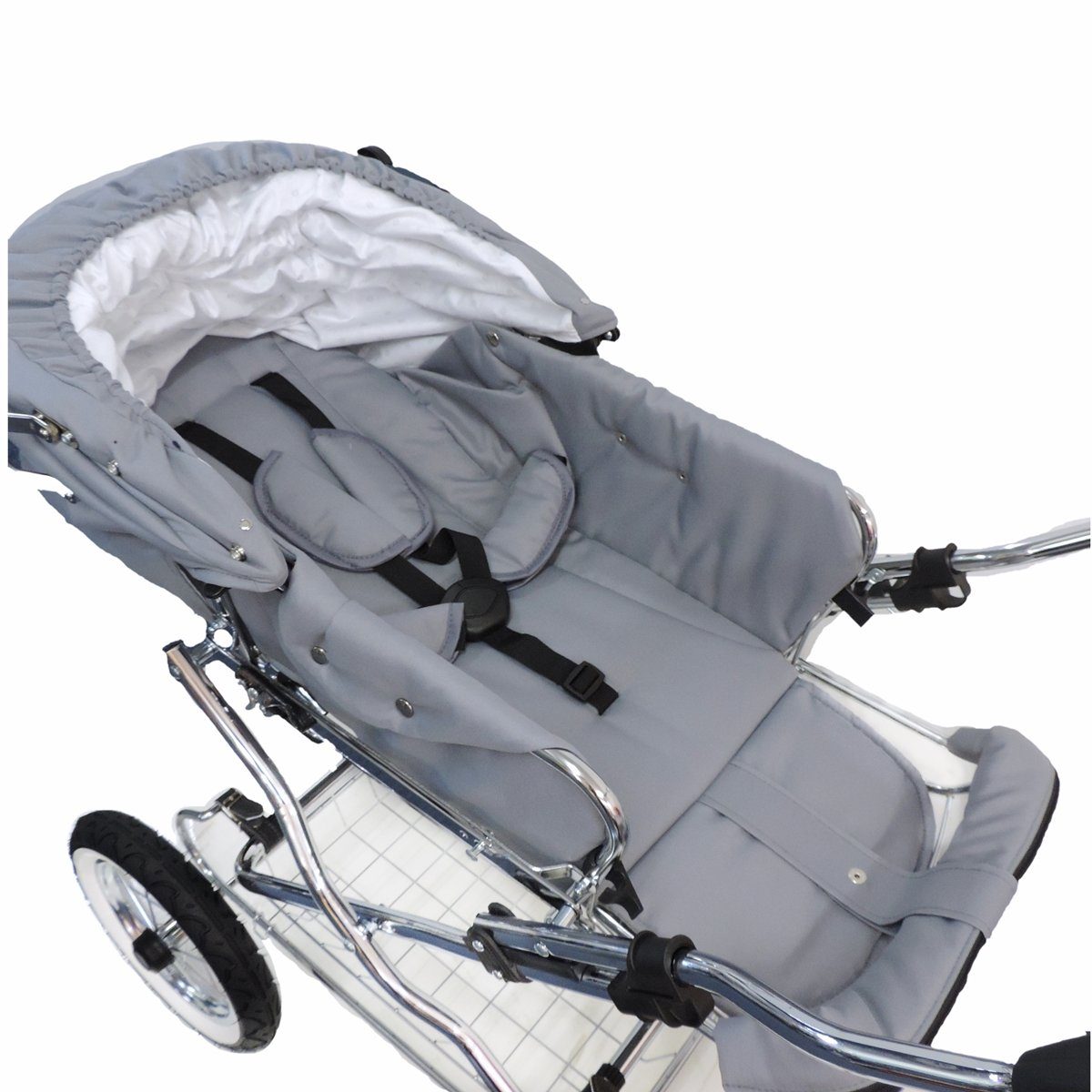 Eichhorn Kinderwagen Kombi-Kinderwagen Designer, mit EVA-Vollmaterial-Rädern, umbaubar zum Sportwagen - made in EU