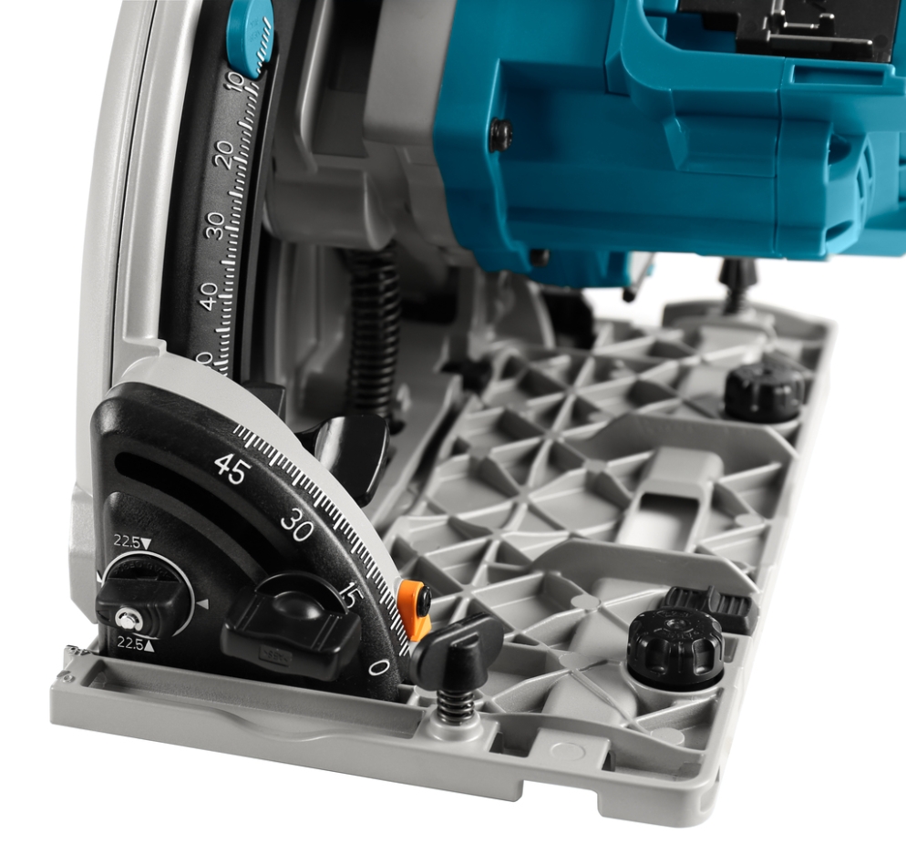 Makita DSP601ZJU2 Akku-Tauchsäge AWS 2 x 18V ohne Akkus und Ladegerät + 1500-mm-Führungsschiene + Tasche