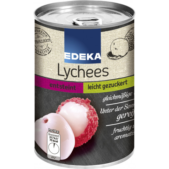 EDEKA Lychees entsteint, leicht gezuckert 425G