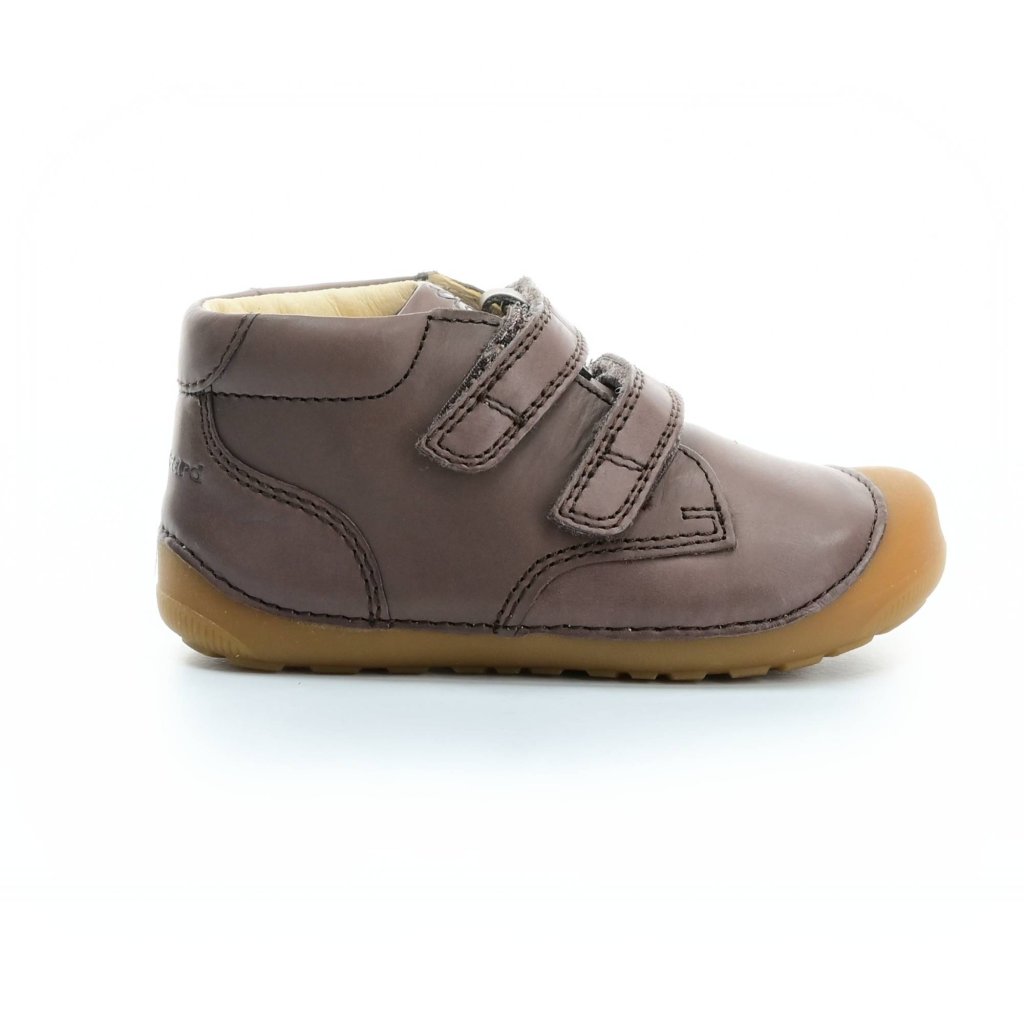 Bundgaard Petit Velcro Brown dunkel braune Mid Cut Barfußschuhe