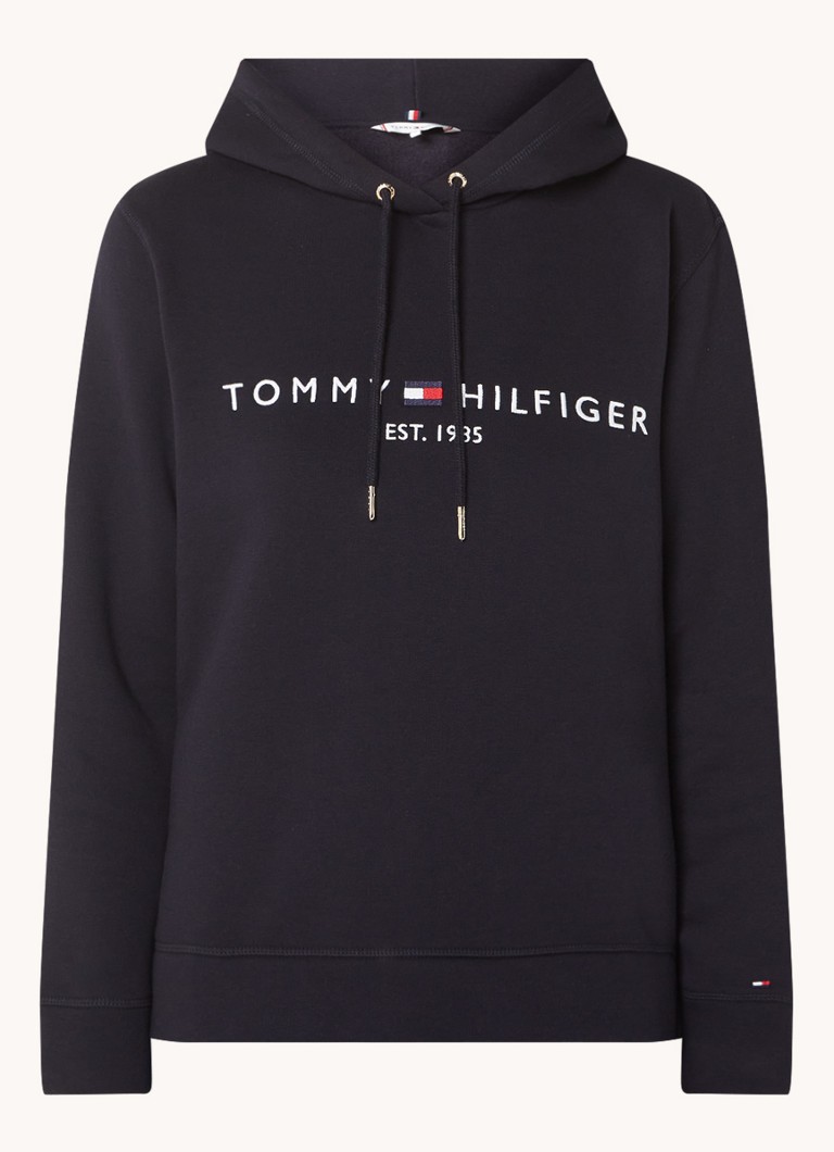Hanorac din fleece cu logo brodat Tommy Hilfiger