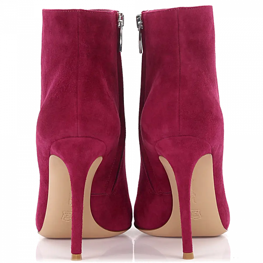 Gianvito Rossi - Stiefeletten LAIS Veloursleder - rot