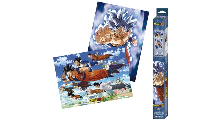 DRAGON BALL SUPER Goku & Friends 2 Poster Set 52x38cm