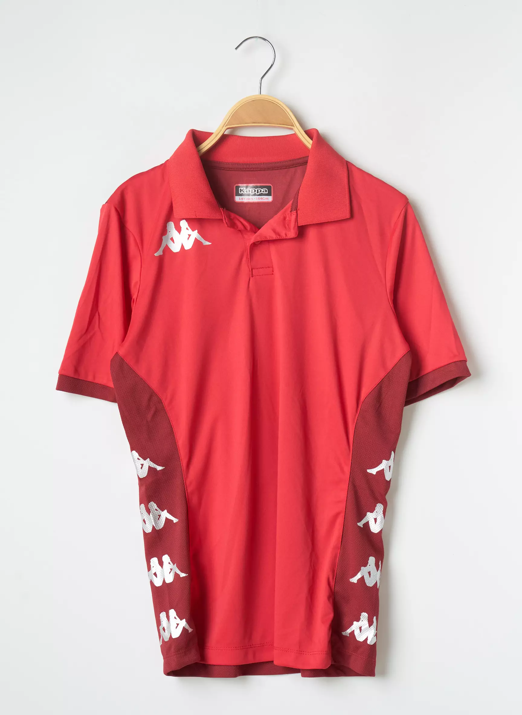 Kappa Polos Garcon couleur rouge
