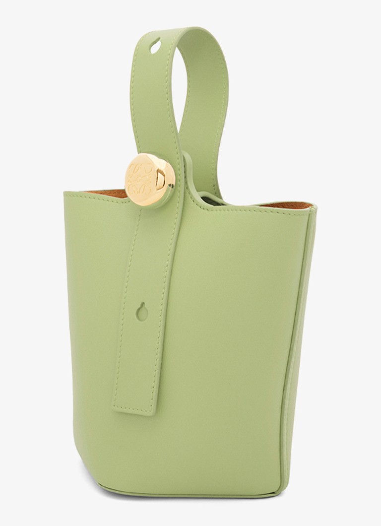 LOEWE Pebble Bucket μίνι τσάντα ώμου από δέρμα μοσχαριού