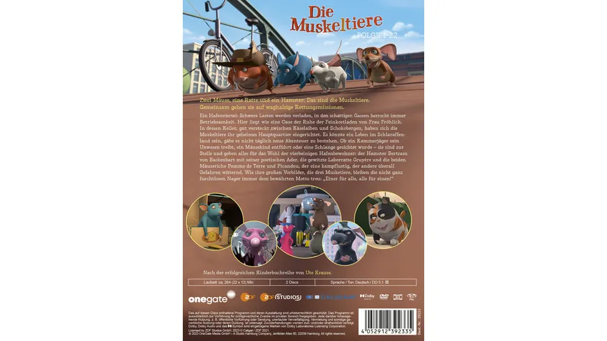 Die Muskeltiere Folge 1-22  [2 DVDs]