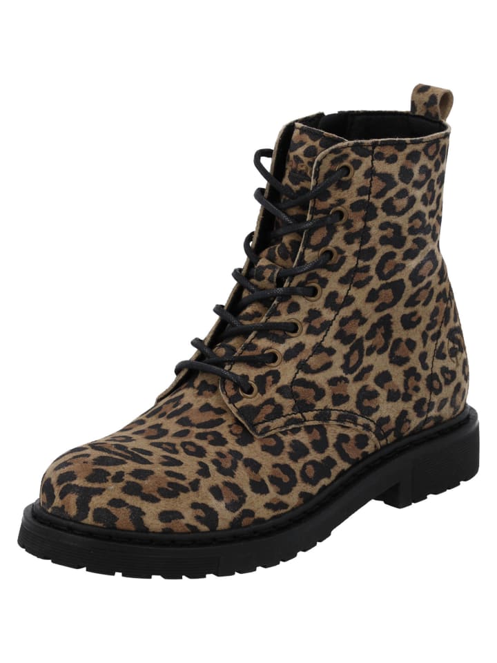 palado Schnürstiefeletten in Leopard günstig kaufen