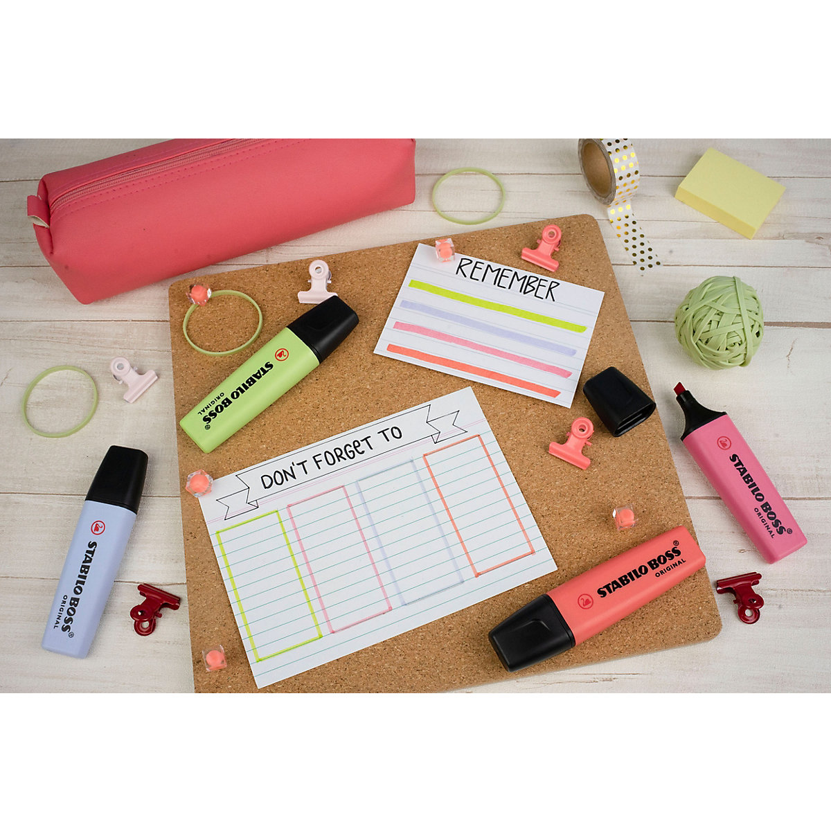 Textmarker BOSS ORIGINAL Pastel, 4 Farben