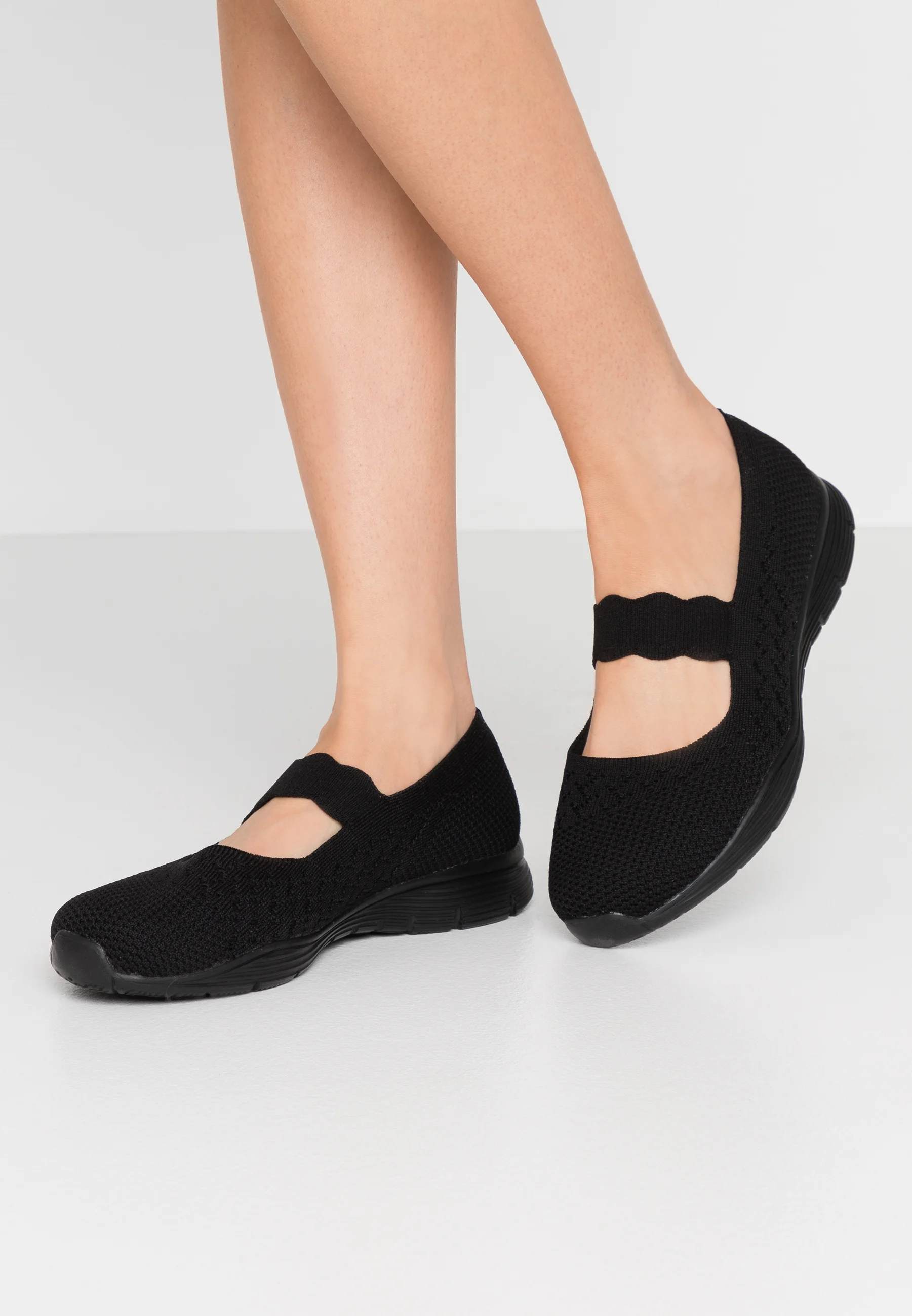 Skechers Wide Fit SEAGER - Bailarinas con correa