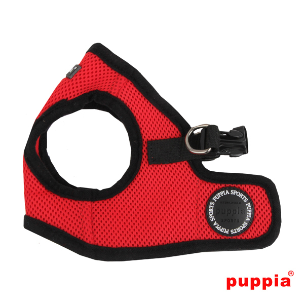 Puppia Hundegeschirre Puppia Geschirr Super Soft B (Step) rot L