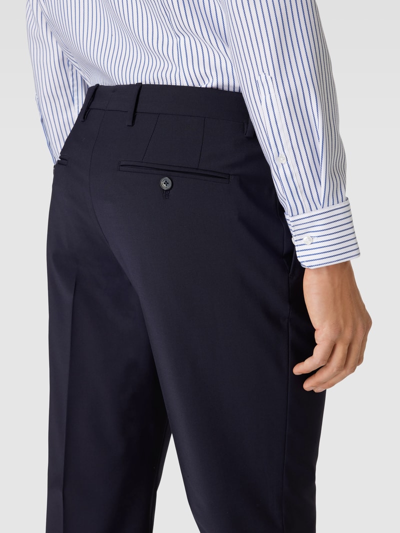 Slim Fit Anzug mit Pattentaschen in marineblau