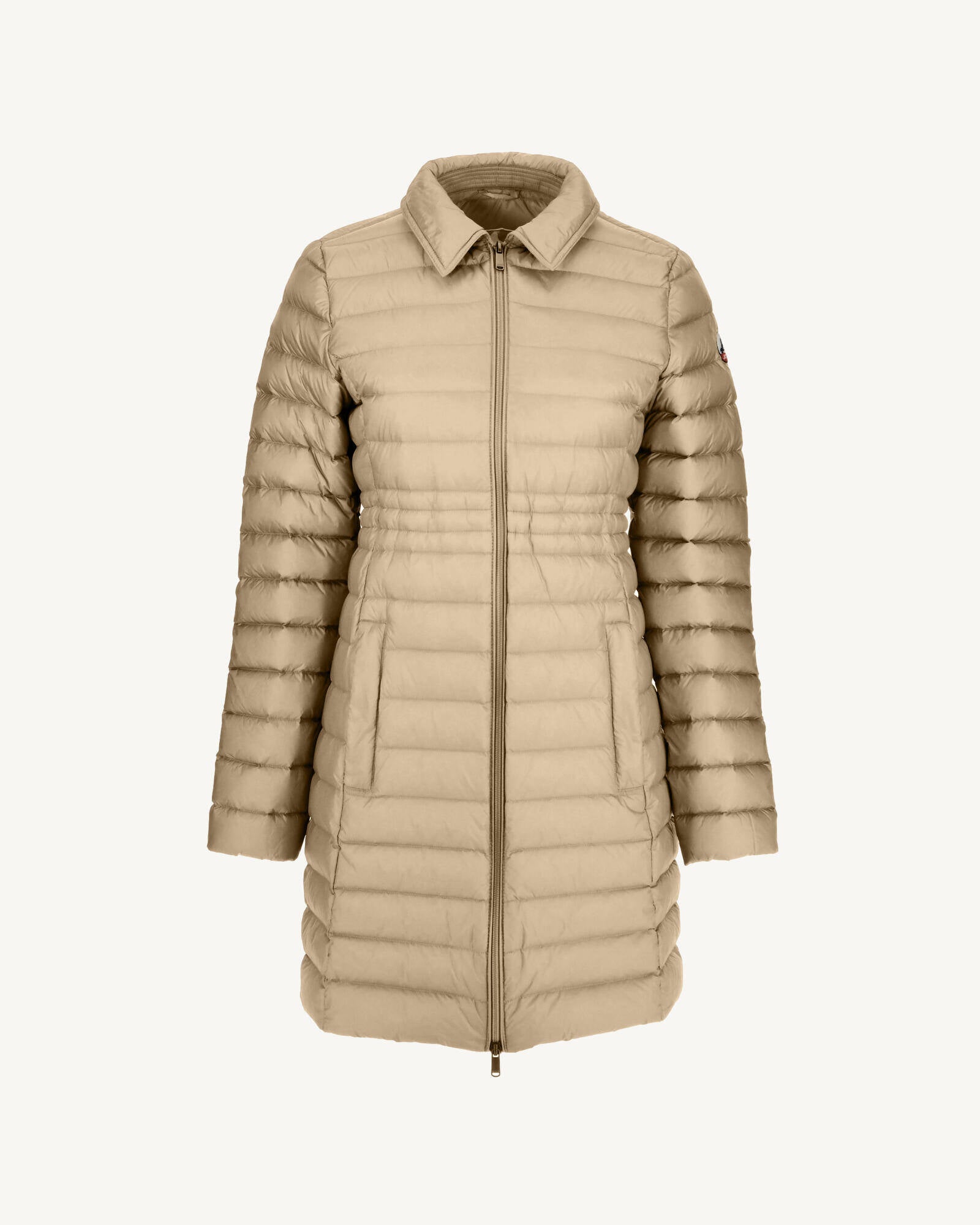 Doudoune longue à capuche Beige Vero 2.0