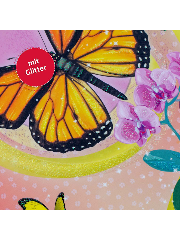 ROTH Zeugnismappe Schmetterling mit Glitzereffekt in Bunt günstig kaufen onesize