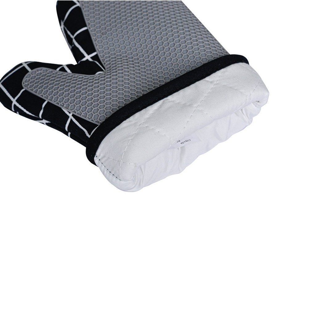 FIDDY Topfhandschuhe Küchenhandschuhe, Silikonofenhandschuhe mit Splicing, rutschfest, (hitzebeständige Topflappenhandschuhe, hitzebeständige), Ofenhandschuhe für Camping, Grillen, Backen.