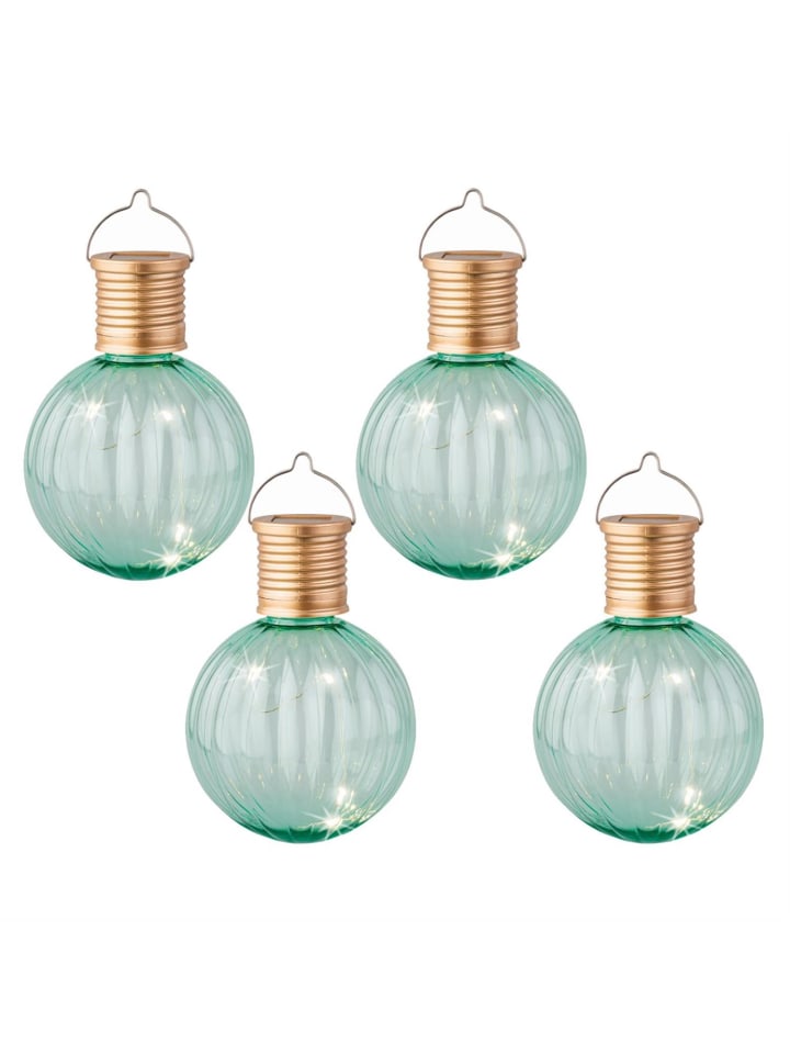 MARELIDA 4x LED Solar Glühbirne GLOW D: 8cm in türkisblau günstig kaufen onesize