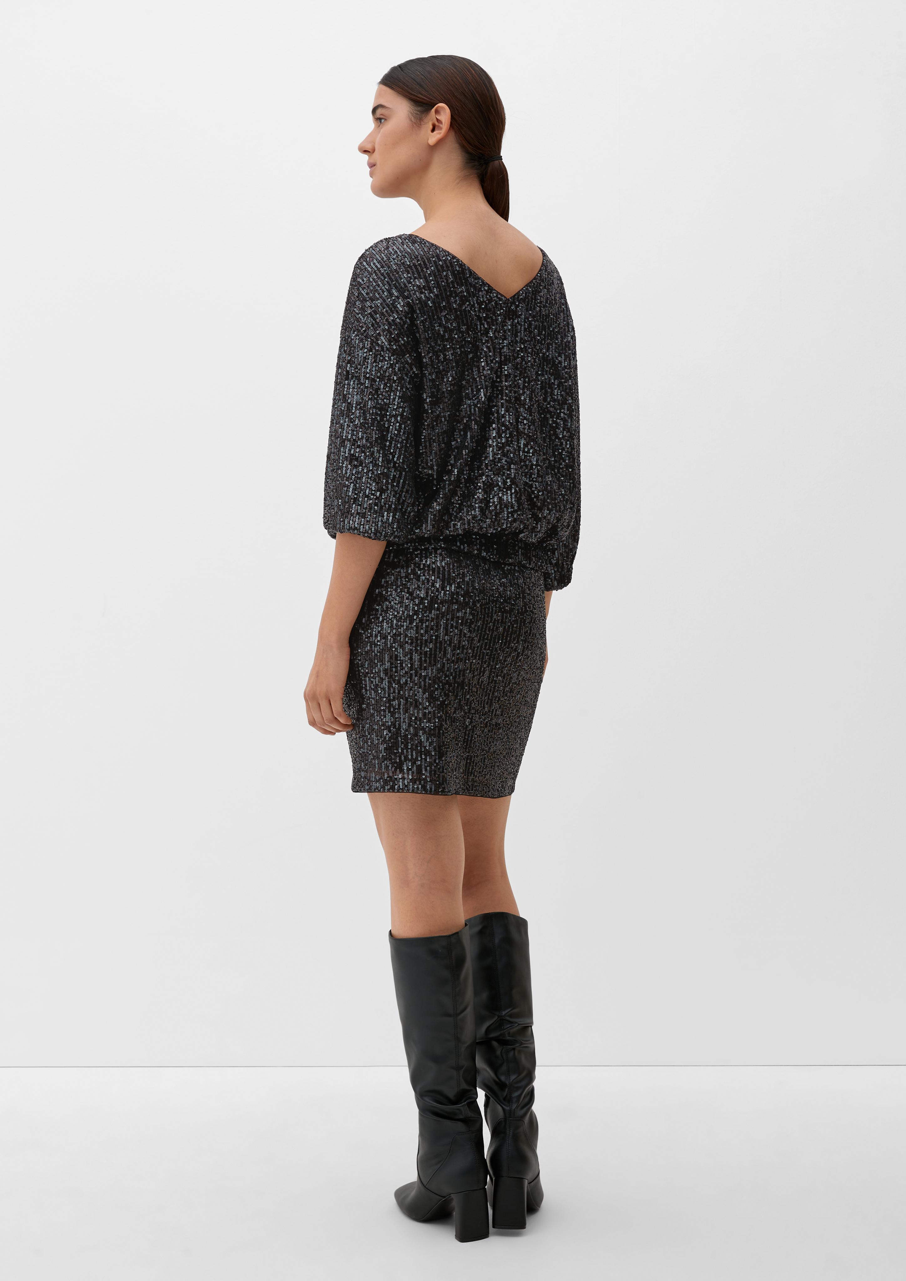 Bluse mit Pailletten-Besatz  2121493-9999
