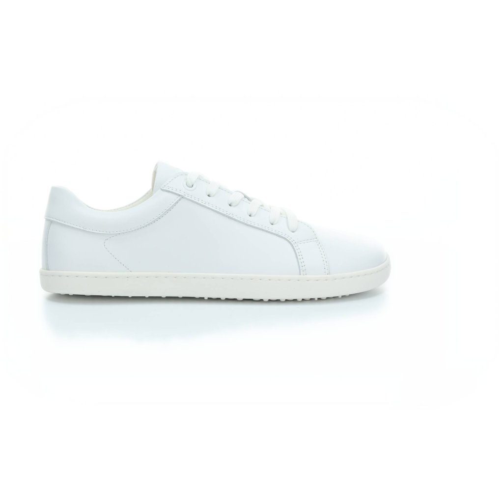 Shapen Feelin Uni White Leather Barfuß-Halbschuhe