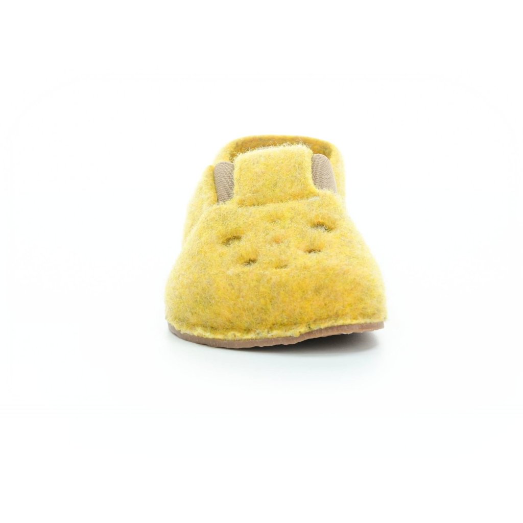 Pegres BF04 Gelb Barfußhauschuhe aus Filz
