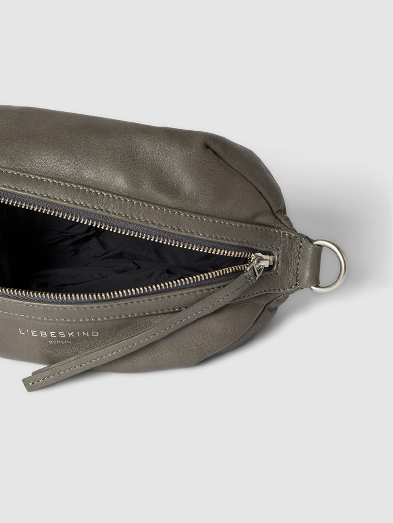 Bauchtasche aus Leder Modell 'Scarlet' in dunkelgrau