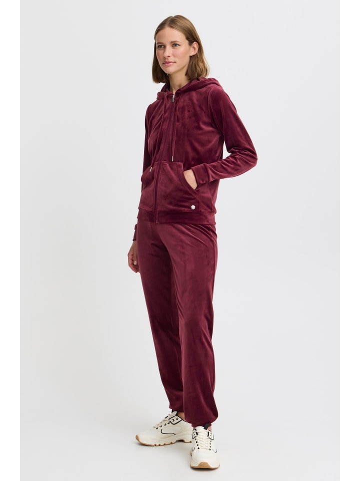 Oxmo Jogginganzug OXMitta 21800134-ME  Lounge-Set in Nicki-Optik in Rot günstig kaufen