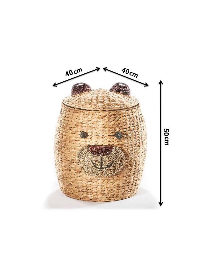 kobolo Wäschekorb BÄR in Braun günstig kaufen onesize