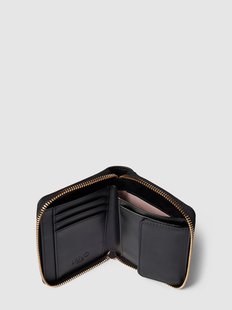 Portemonnaie mit Strasssteinbesatz Modell 'JORAH' in black