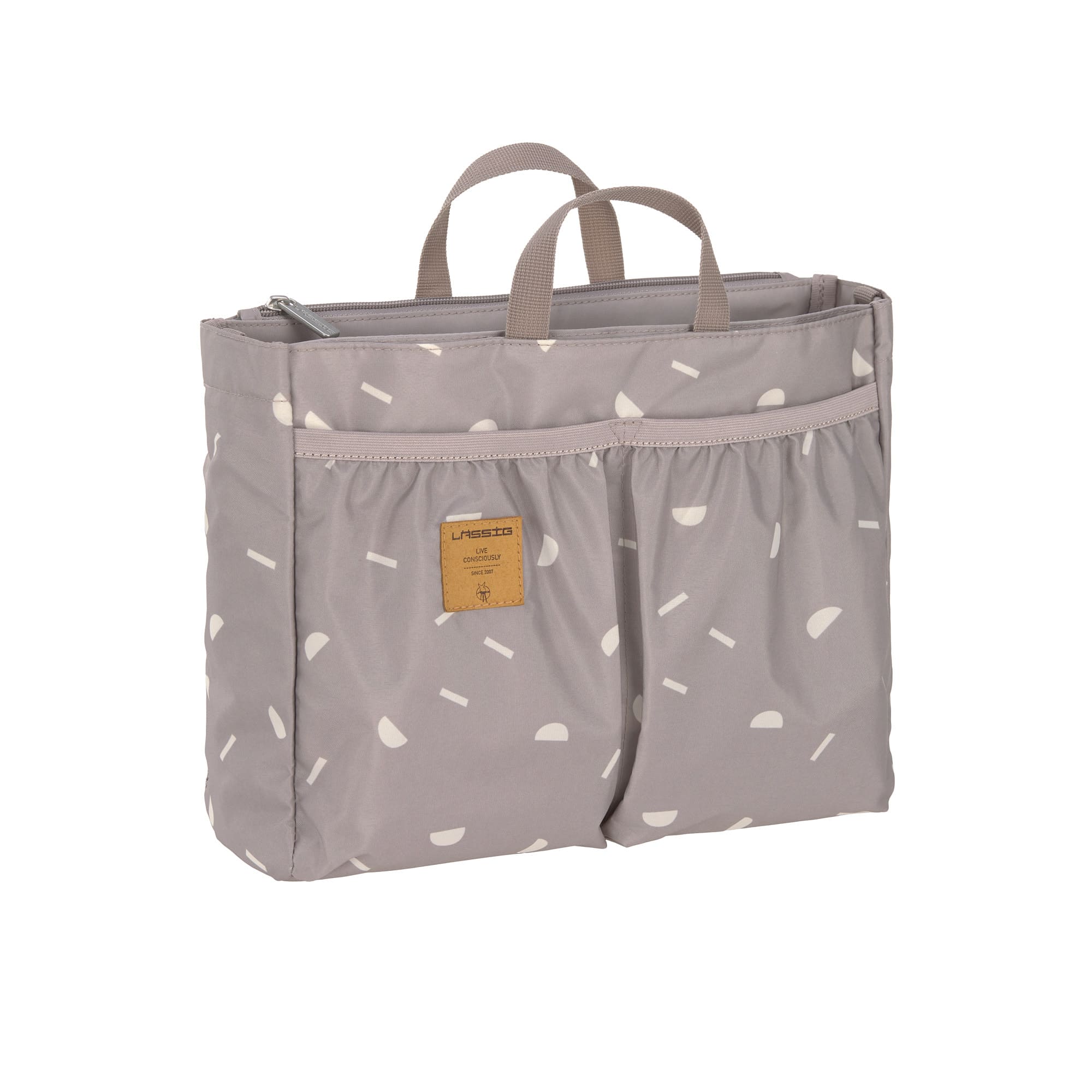 Wickeltasche - Multitalent Organizer Blocks Taupe, Grau