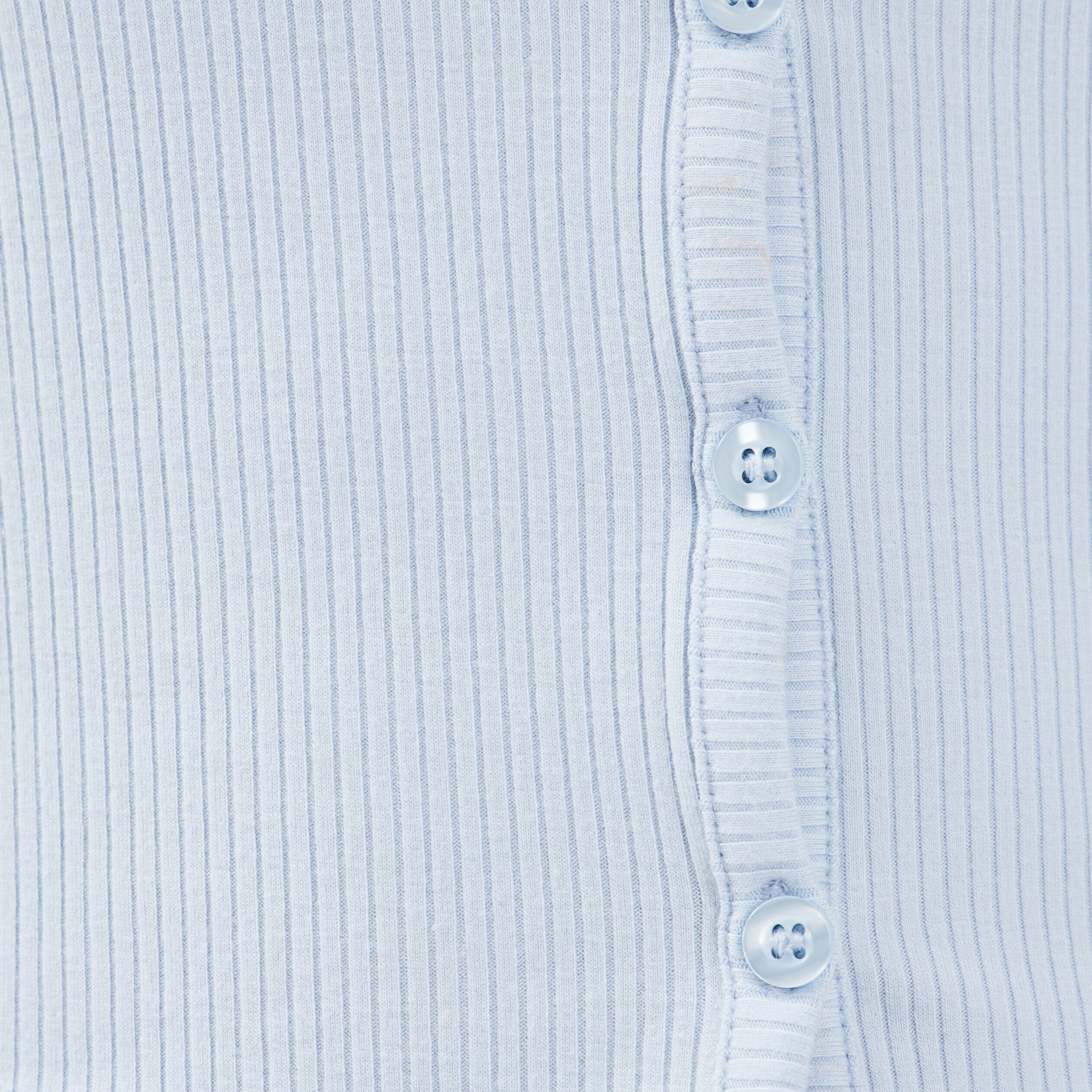 Gilet boutonné manches longues bleu pastel femme | Cache Cache